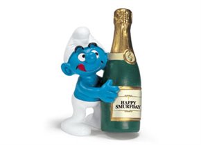 Бутылка и Smurf