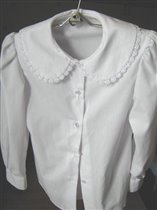 Белая блузка. р.122 ( 1 класс)