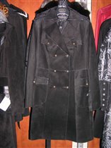Пальто 1 Замша в черном