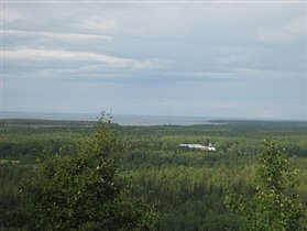 Вид с Секирной горы на большой Соловецкий остров