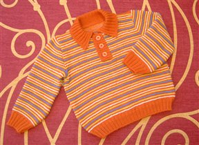 Осенний свитерок для Саши на 2-3 годика