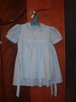 Платье голубое самшит на 80 см.