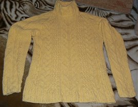 желтенький свитерок.спицы №3