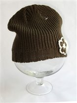 Шапочка коричневая