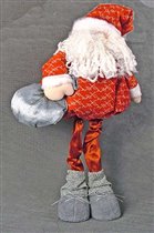 Мягкая игрушка 'Санта' с подарком длинноножка (ткань), 56 см