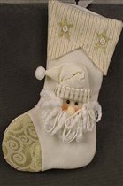 Рождественский носок 'Санта', ткань, 30,5 см