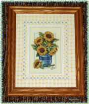 Gingham And Sunflowers (Dimensions)