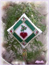 Ruby Heart Ornament (Mill Hill)