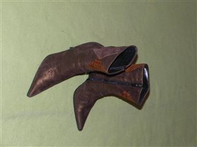 полусапожки, Италия, 39 размер, кожа питона
