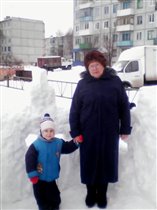 Зимняя прогулка с бабушкой Надей