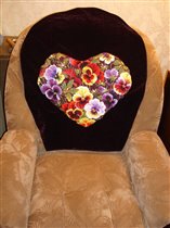 подушка'Анютины глазки'