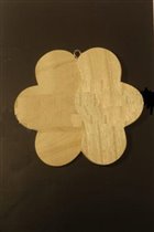 Фигурки деревянные 3D, 'Цветок', 15х14х1 см, с пет