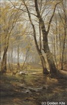 GK 751 A woodland scene