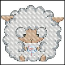 Вышивающая овечка