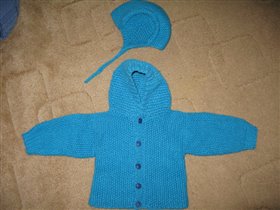Кофточка и шапочка до годика