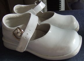 Туфли белые лаковые  'Антилопа' р. 25