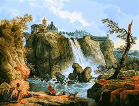  459 Тивольский водопад (по картине Г.Робера)