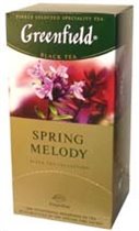 Чай Greenfield 'Spring Melody' черный 25п.*1,5г. Цена без % 46,70 руб.