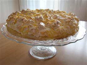 воздушный творожно-персиковый торт