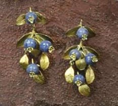 Blueberry Drop Earrings