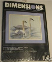 Dimensions 03879  Graceful Swans 80$