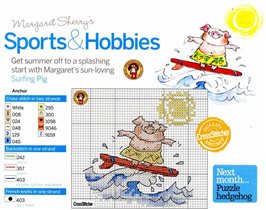 Sports and hobbies - Surfing pig