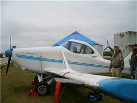 МАКС-2009, Паша в самолете 'Фермер-2'