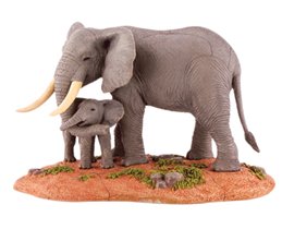 Диорама слон и слоненок