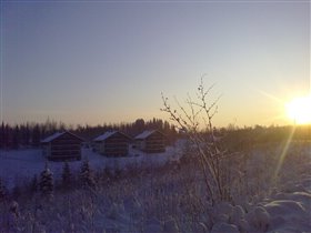 Финляндия, Тахко, домики для туристов.