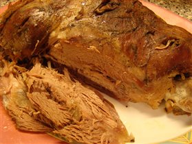 запечённая баранья нога