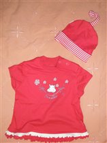 футболка pampolina 86- 250р  и шапочка 100р