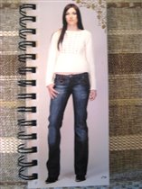 джинсы P*mo с кож. отделкой