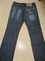 джинсы P*mo с кож. отделкой