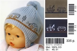 Шапка д/м цвет синий р.51