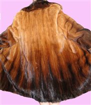 Редкая норковая шуба, не свингер, деграде, р 42-46