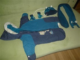 Конверт Gusti 0-3 с шапкой, шарфом и варежками