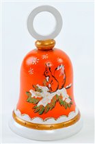Ёлoчная игpyшка Кoлoкoльчик 'Бeлoчка'