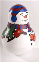 Снeгoвик - мyзыкaльная нeвaляшкa ручной работы