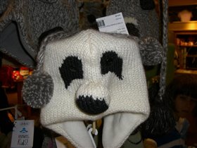 шапка панда