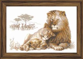 Семейство львов