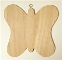 Фигурки деревянные 3D, 'Бабочка' с петелькой