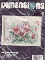 06163 Pansy  Watercolor