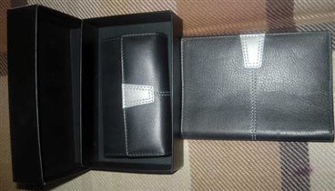 Комплект: обложка для паспорта + ключница