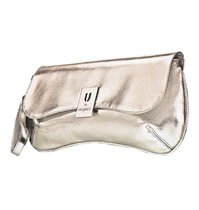 клатч серебро Унгаро новый