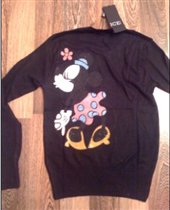 вид сзади Микки поцелйчик