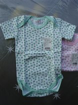 БОДИ ясельно в горох(розовый горох)