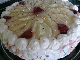 Праздничный торт для бабушки мужа:-)