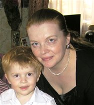 Ваня с мамой в день рождения.