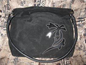 сумка Palio замша, цветок кожа.СУПЕР!