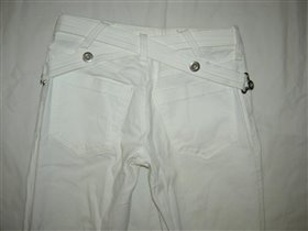 брюки белые прямые хлопок